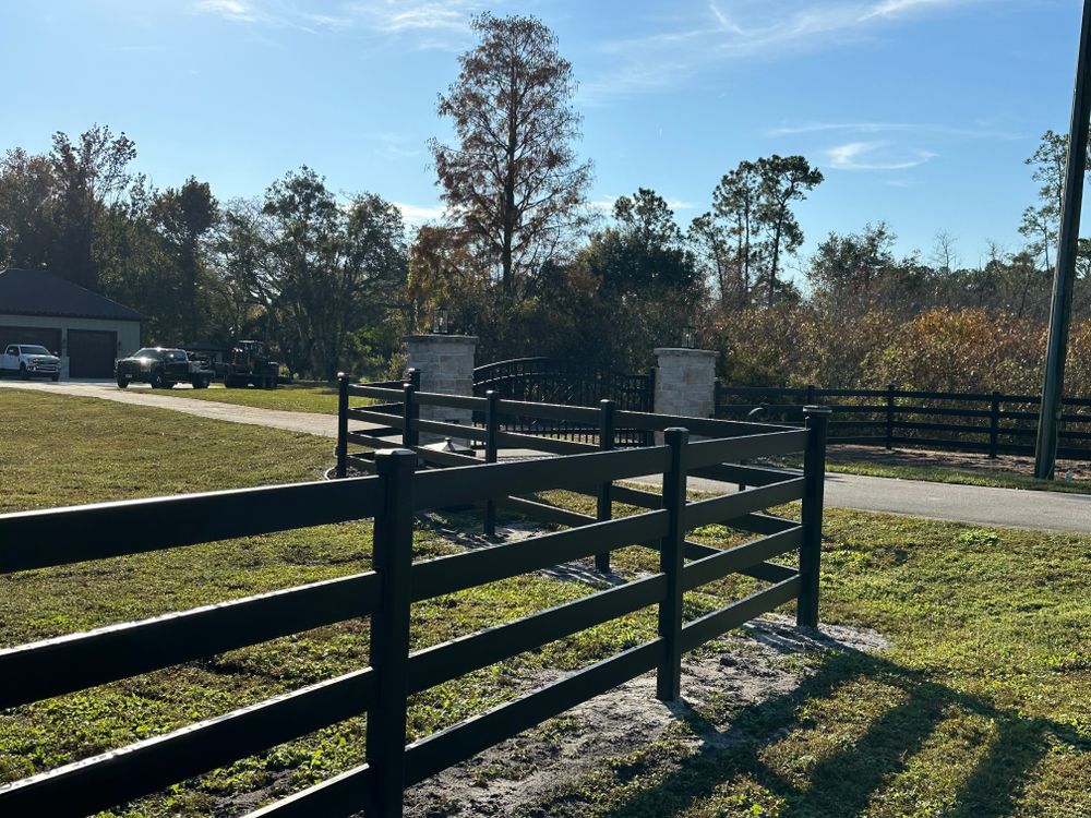 Buckley All Steel Fence for Allbritton's Outdoor Solutions Inc in Geneva, FL