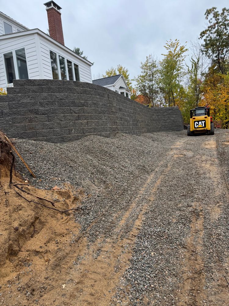 Retaining Wall for AFH Earthworks in Madison, NH