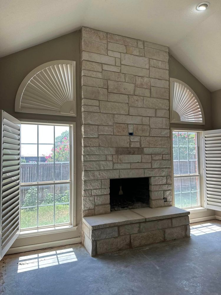 Our skilled masons specialize in creating beautiful and functional fireplaces for your home, adding warmth and style to any room. Trust us to enhance the cozy atmosphere of your living space. for Manny's Masonry, LLC in Midland, Texas
