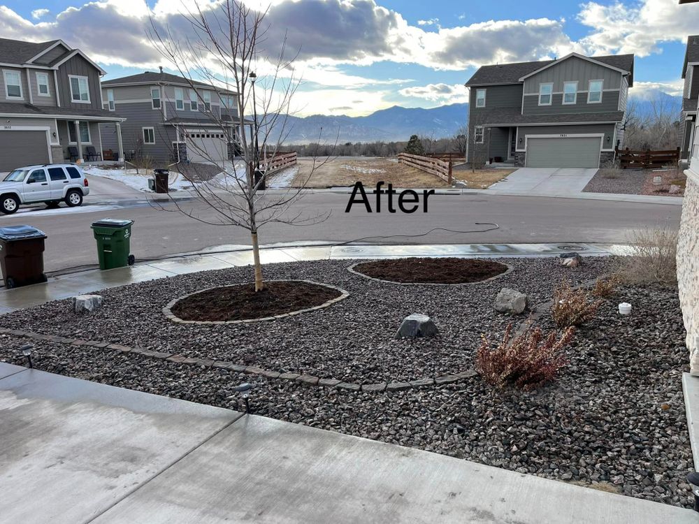 Fall and Spring Clean Up for Top of The Edge Landscape in Peyton,  CO