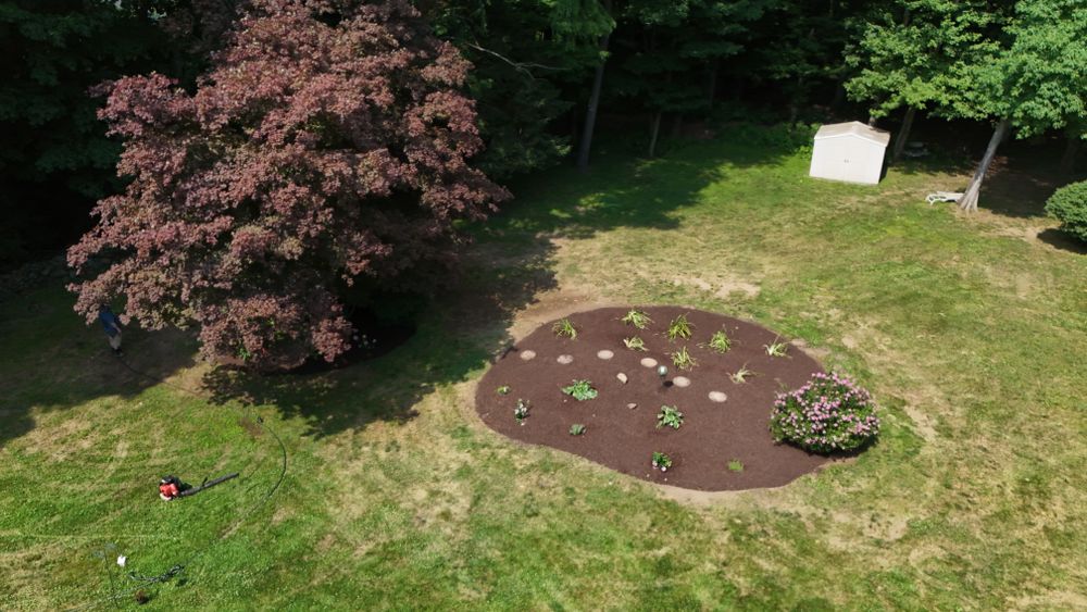 Landscape & Bed Design for Ace Landscaping in Trumbull, CT