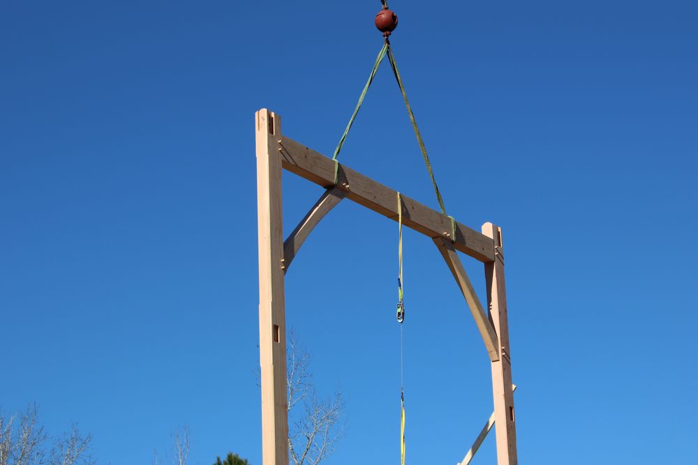 Mountain Style Timber Frame for Emfinger Custom Builders LLC in Pine Mountain, GA