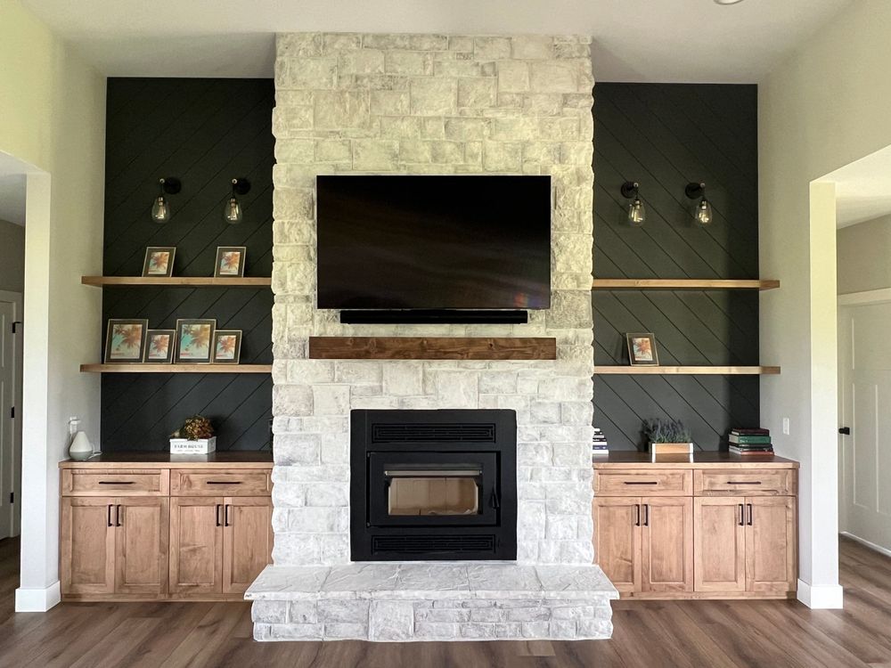Our Custom Cabinetry service designs and builds beautiful, functional cabinets tailored to your home, seamlessly complementing renovations like flooring installation while maximizing storage, style, craftsmanship, and everyday comfort. for Edgecomb Builders in Ottawa , KS
