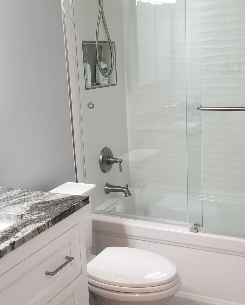 Transform your bathroom with our expert tiling service, offering precision installation, a wide range of styles and materials, and durable finishes to enhance beauty and functionality in your space. for Proper Fix Tiling & Handyman Services in Orefield, PA