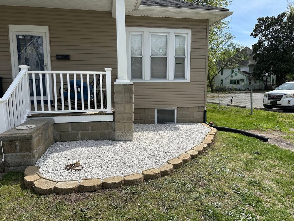 Enhance your landscape with our Rock Bed Installation service, offering a durable and stylish alternative to traditional mulch installation. Enjoy long-lasting beauty and reduced maintenance for your garden or yard. for DB Land Management in Seaford, DE