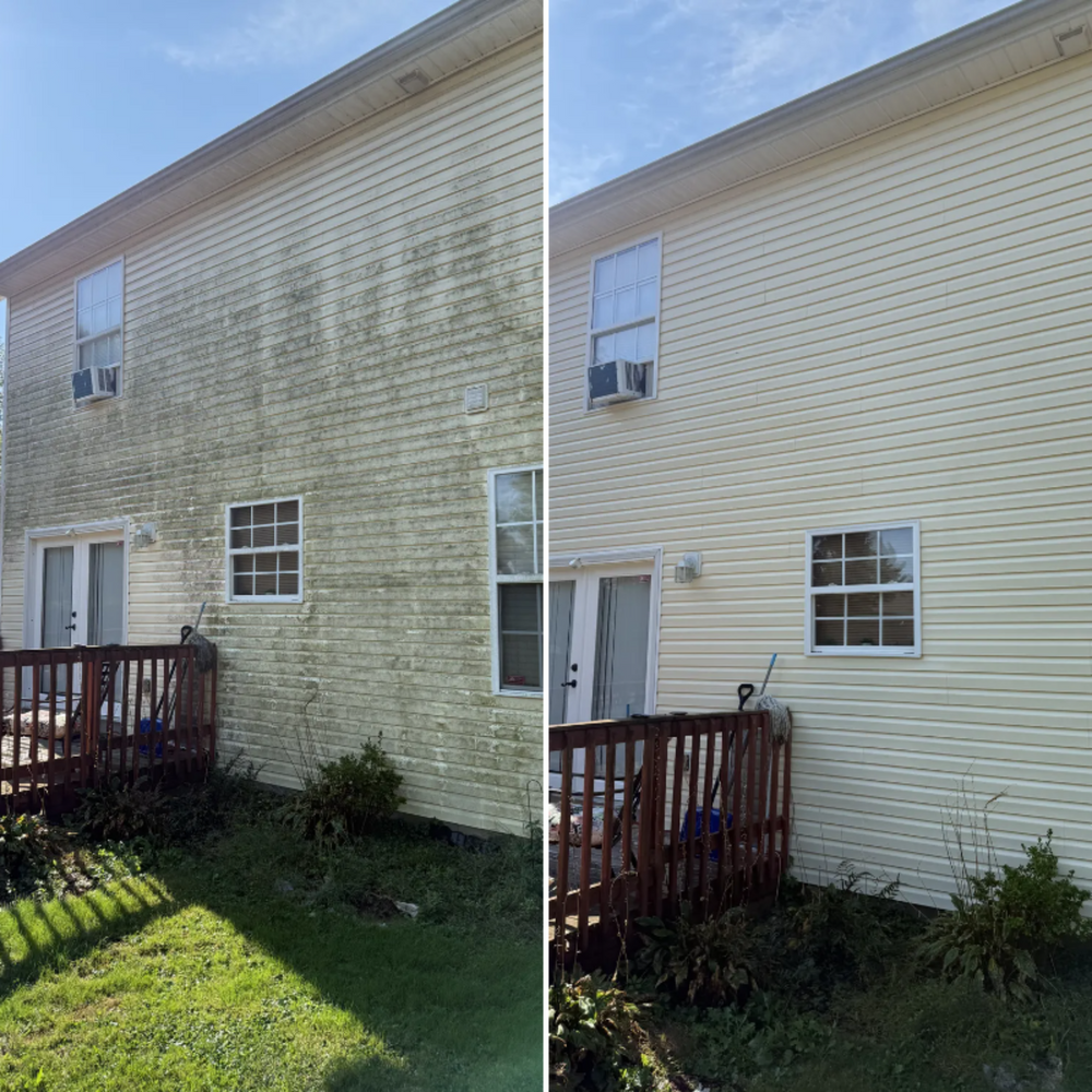 Our residential pressure washing services efficiently restore your home's exterior, eliminating dirt and grime to enhance curb appeal while safeguarding surfaces with expert care and eco-friendly solutions. for Bluegrass Brothers Exterior Services LLC in Elizabethtown, KY