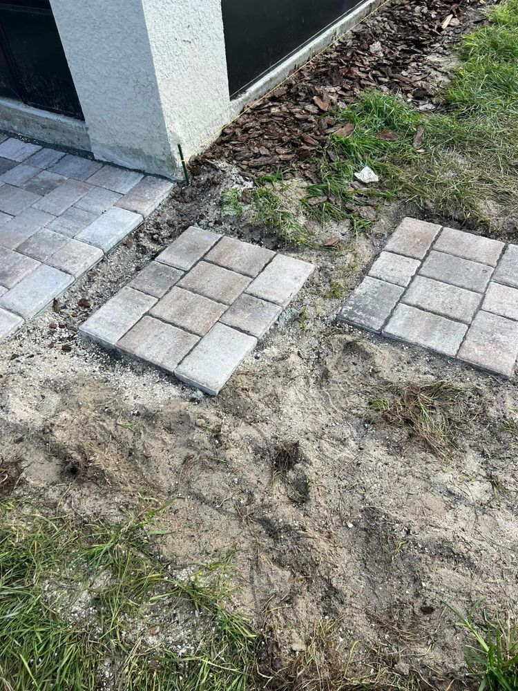 Hardscaping for R.B. & Company in Bellview, FL