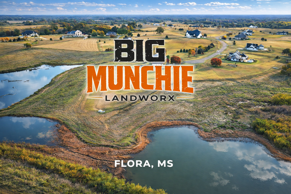 Our Forestry Mulching service efficiently clears land while enhancing soil health through mulch installation, providing homeowners with a sustainable and cost-effective solution for managing overgrown landscapes and promoting healthy plant growth. for Big Munchie Landworx in Jackson, MS
