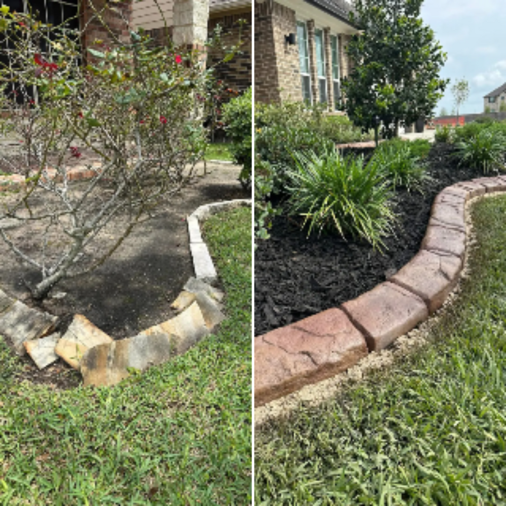 Before & Afters for Texas Curb N Borders in Houston, TX