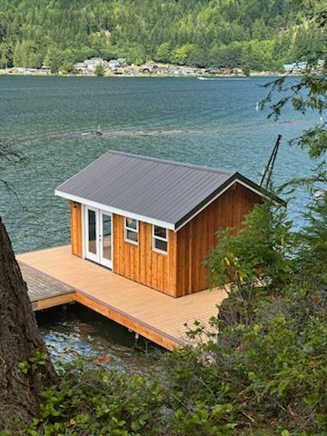 Boat house for The Baskins Sawmill in Port Angeles,  WA