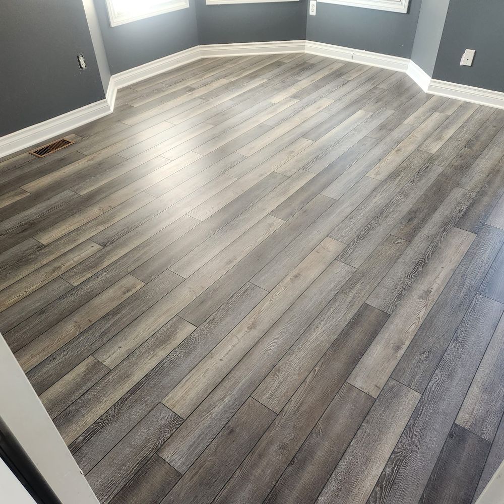 Vinyl flooring installations for Cut a Rug Flooring Installation in Lake Orion, MI