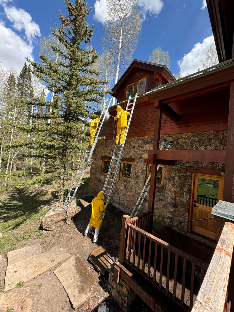 Snow-Power Wash-Set Ups for Mountain Custom Painters LLC in Western Slope, CO