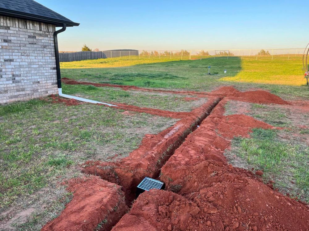 Our professional drainage service ensures efficient water management, preventing flooding and erosion. We expertly design and install systems tailored to your property's needs, ensuring lasting protection and peace of mind for home and land owners. for 365 Excavation & Land Solutions in Oklahoma City, OK