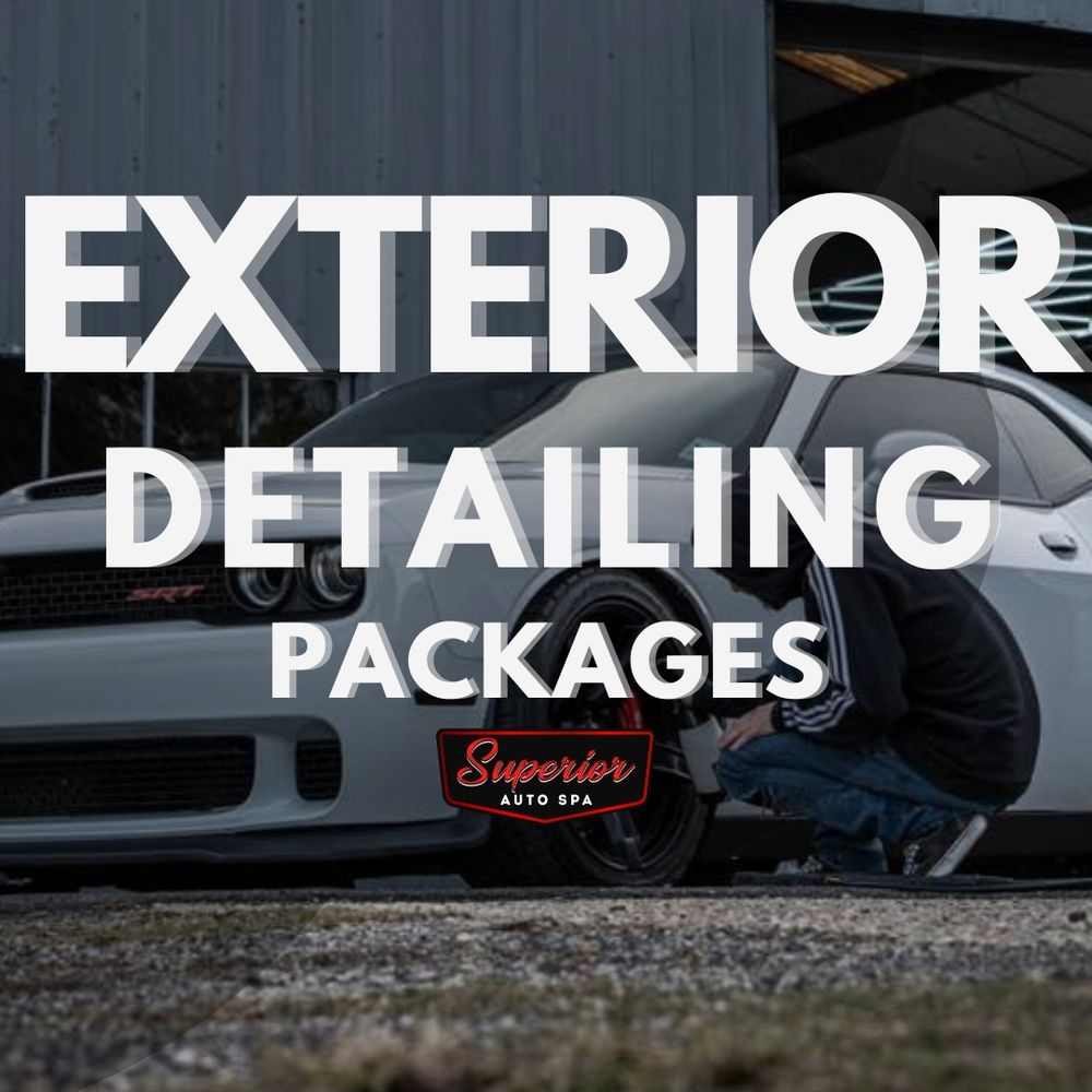 Enhance your vehicle's appearance with our expert Exterior Car Detailing service, ensuring a spotless finish and protecting your investment by removing dirt, grime, and environmental contaminants for a polished look. for Superior Auto Spa in Chalmette, LA