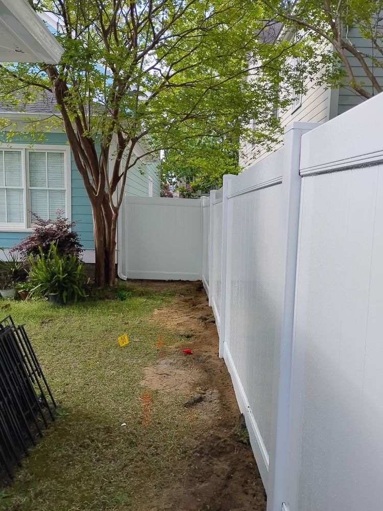 Vinyl fence  for JB Nealy Fence in Elgin, SC