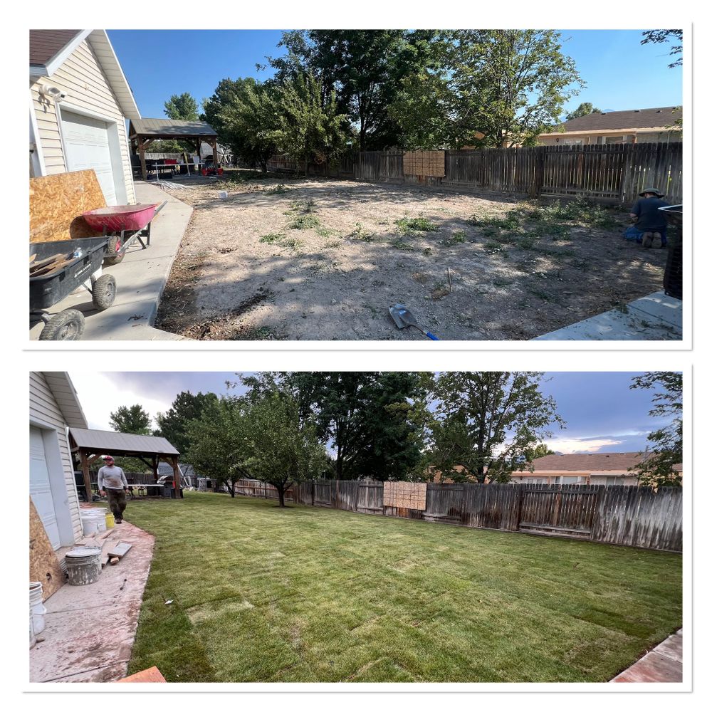 Enhance your outdoor space with our expert sod install service, ensuring lush, green lawns. Complement the transformation with our professional stone veneer installation for a stunning and cohesive landscape design. for Mount Olympus Landscaping in South Jordan, UT