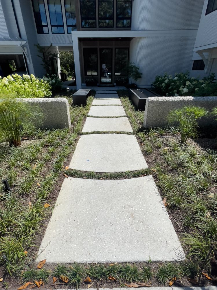 Sea Shell Grind Finish for Rock Solid Custom Concrete in Wilmington, NC