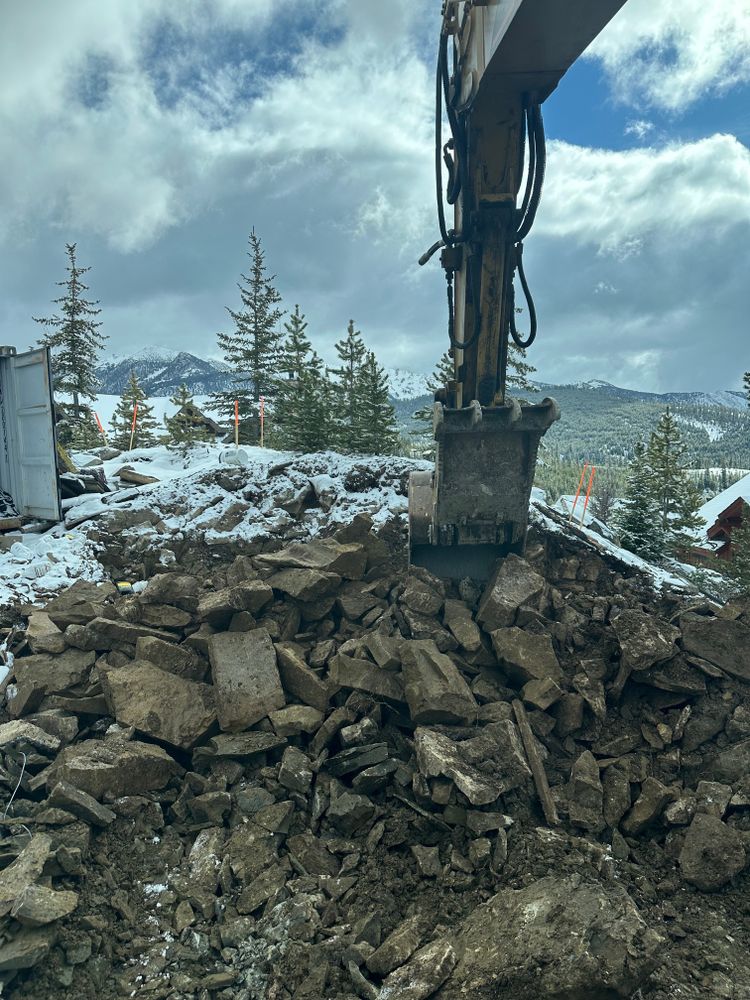 Dirt Work for R&H Homes in Bozeman, MT