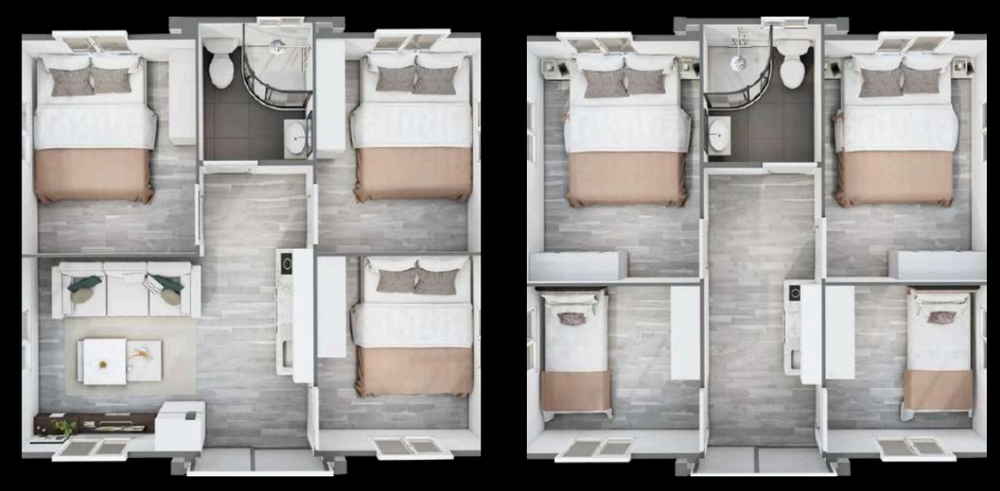 20’x20’ Layout for NewGen Tiny Homes in Los Angeles, CA