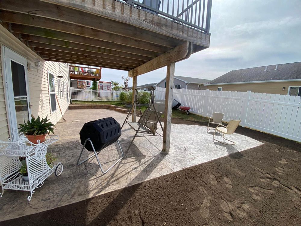 Transform your outdoor space with our expert Patio Design & Installation service, offering customized and durable solutions that enhance beauty and functionality for gatherings or relaxation in any weather. for TDC Excavating in Dubuque, IA