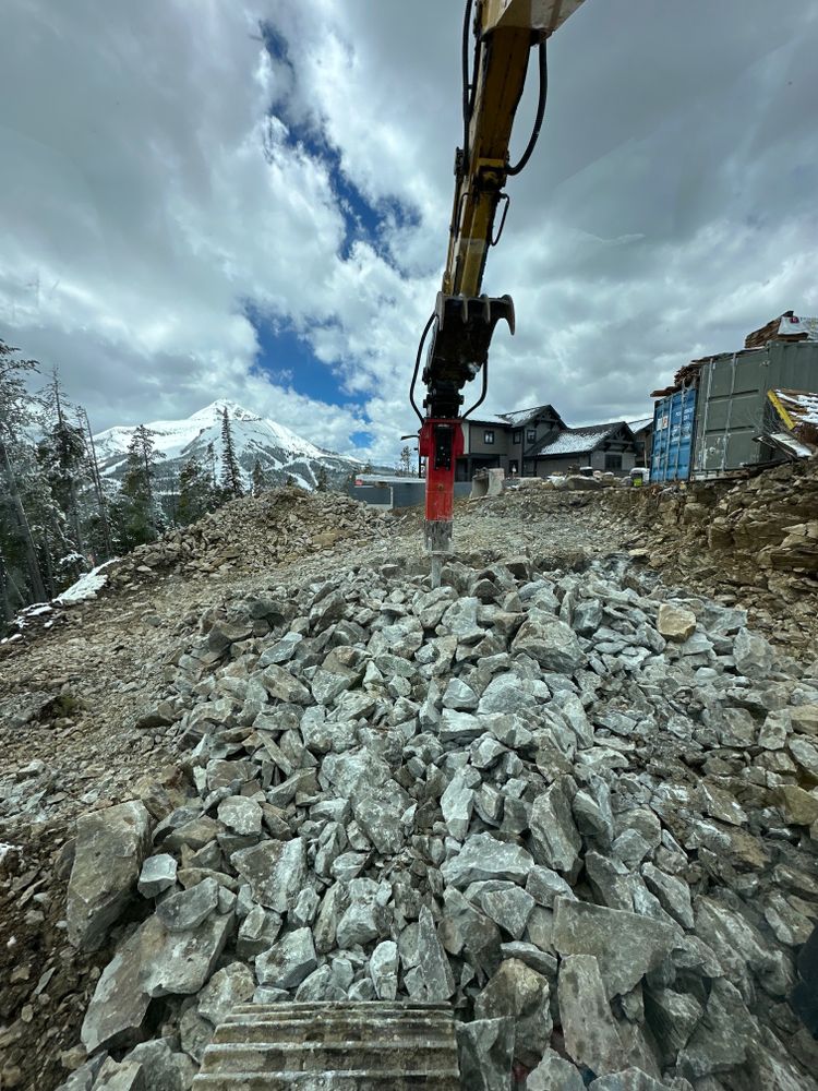 Dirt Work for R&H Homes in Bozeman, MT