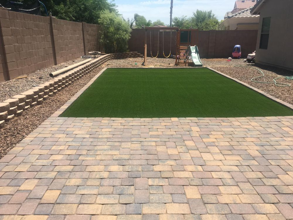 Our Lawn Aeration service involves using specialized equipment to puncture the soil, allowing air, water, and nutrients to reach grassroots for a healthier and more flourishing lawn. for Desert Oasis Hardscape LLC  in Scottsdale, Arizona