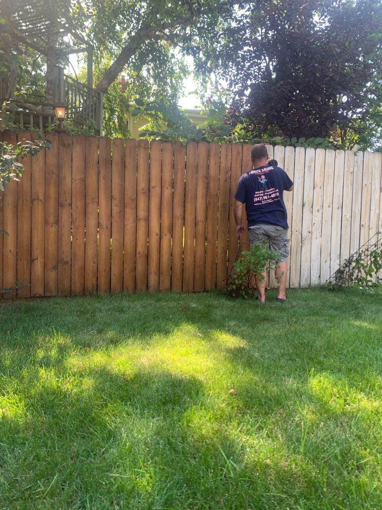 Cleaning and Staining for Fence Medic in Northbrook, IL