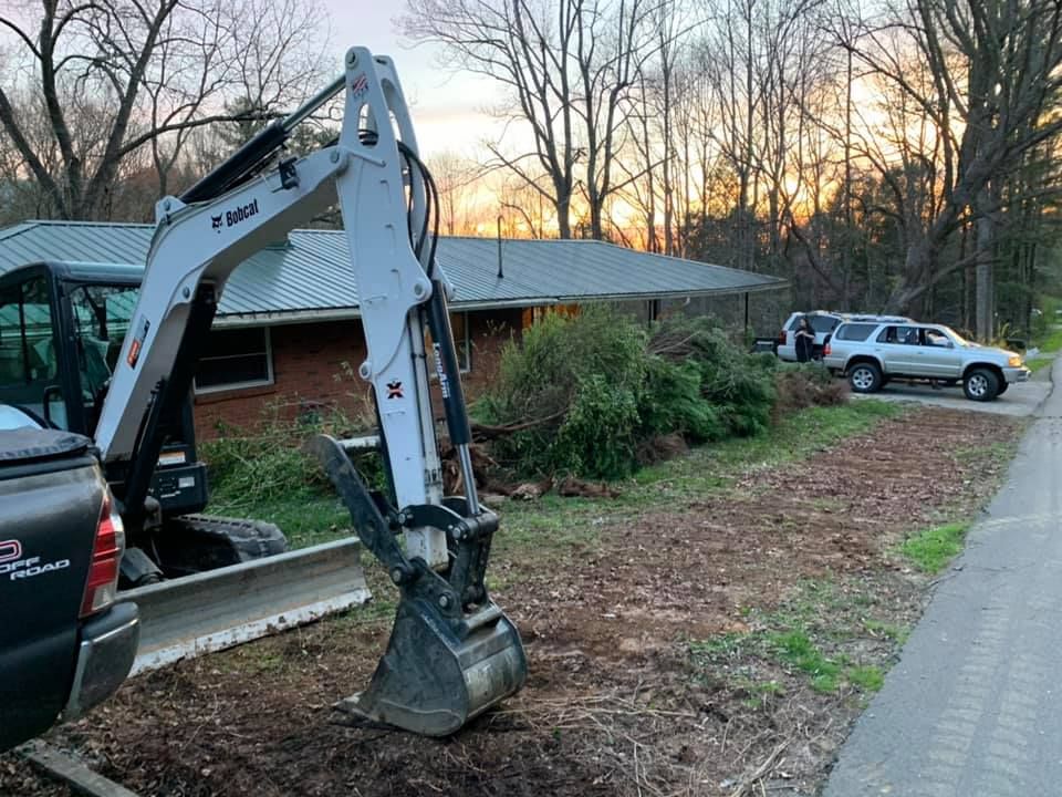 Bugsh Hogging for Elias Grading and Hauling in Black Mountain, NC