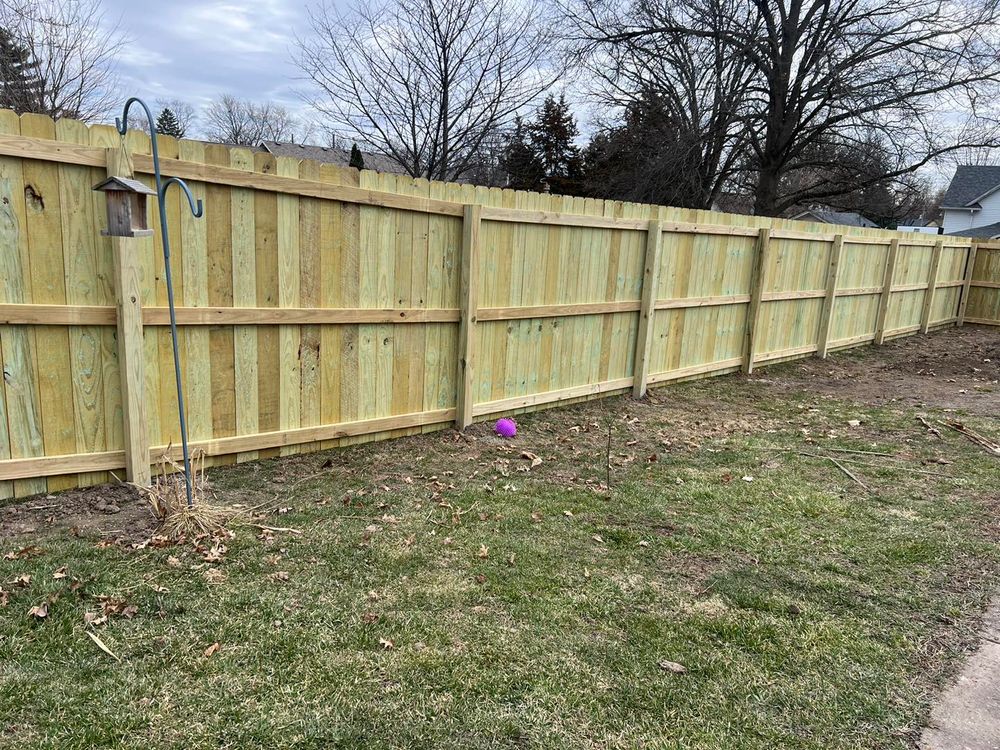 Fence Installation for Illinois Fence & outdoor co. in Kewanee, Illinois