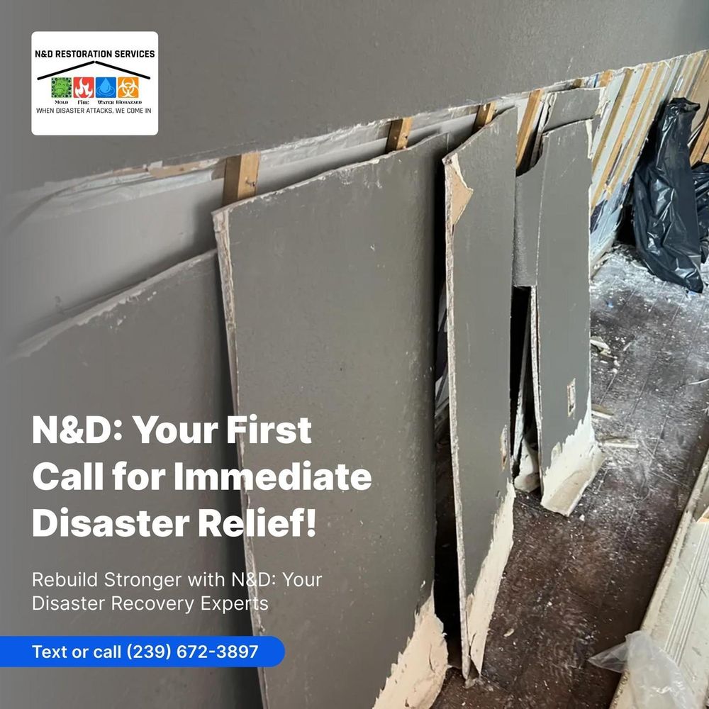 instagram for N&D Restoration Services When Disaster Attacks, We Come In in Cape Coral,  FL