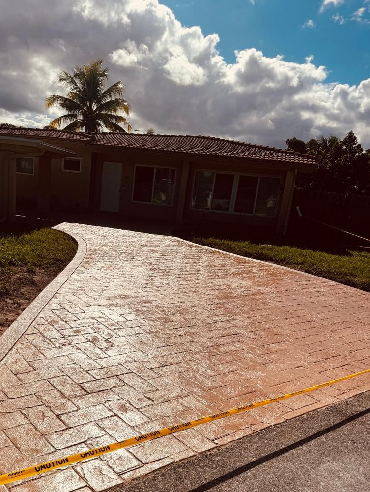 All Photos for Beautiful and Affordable Stamped Concrete by Castilla Concrete Finish Design Corp in Sunrise, FL