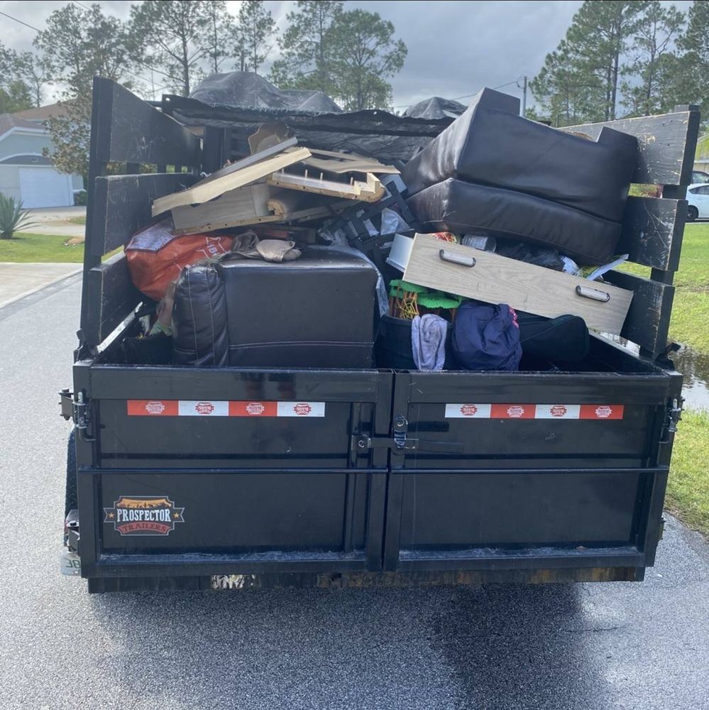 Our efficient Junk Removal service provides homeowners with fast and hassle-free decluttering, responsibly disposing of unwanted items to restore order in your home, while ensuring environmentally friendly practices. Your clean space awaits! for Double Trouble Junk Removal in Salem, OH