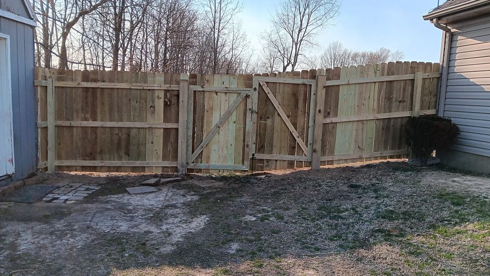 Fence and Full Home Interior Painting and Drywall repair for Dead Tree General Contracting in Carbondale, Illinois