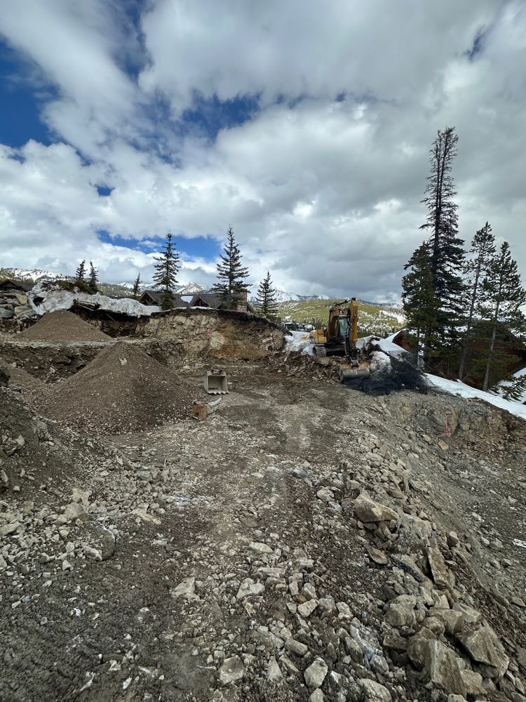 Dirt Work for R&H Homes in Bozeman, MT