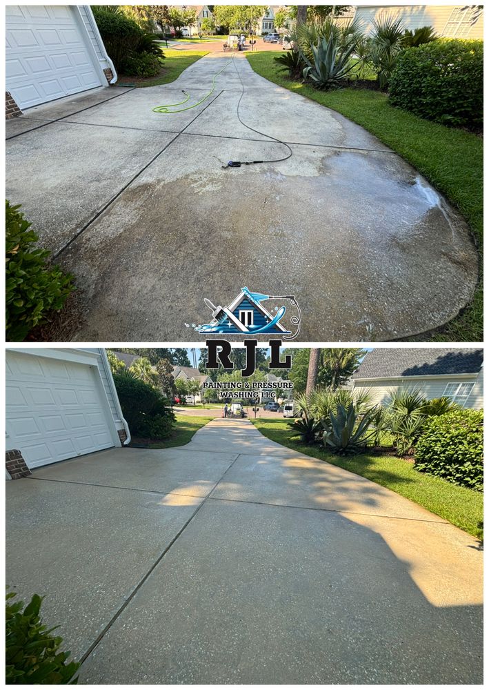 House/concrete cleaning for RJL Painting & Pressure Washing LLC in Charleston, SC