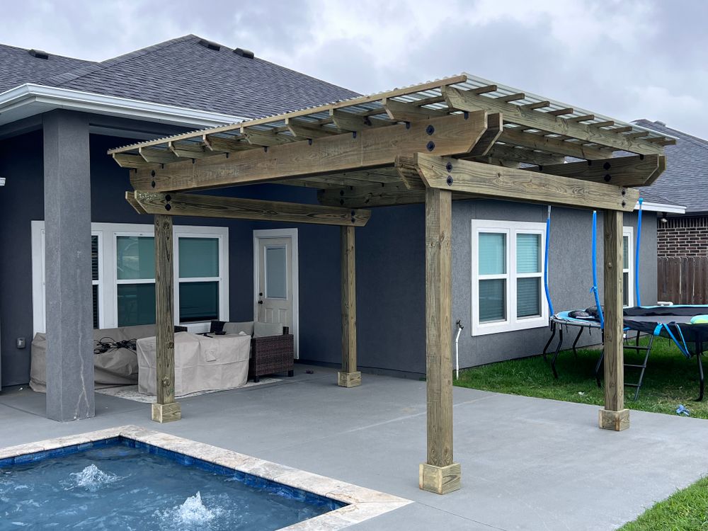 Pergolas for Keen Decorative Concrete in Corpus Christi, TX