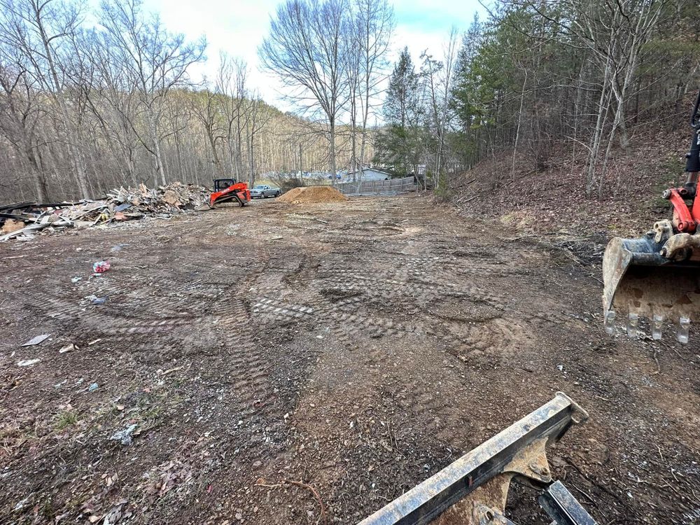 Our Leveling service ensures your land is perfectly even, creating a solid foundation for any construction project. Trust our experts to deliver precision and quality, enhancing the safety and value of your property. for A&E Excavation in Knoxville, TN