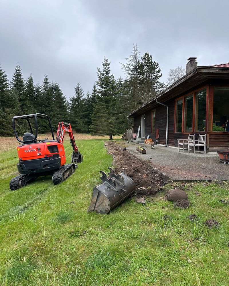 Excavating for Alpine Earthworks in Sequim, WA