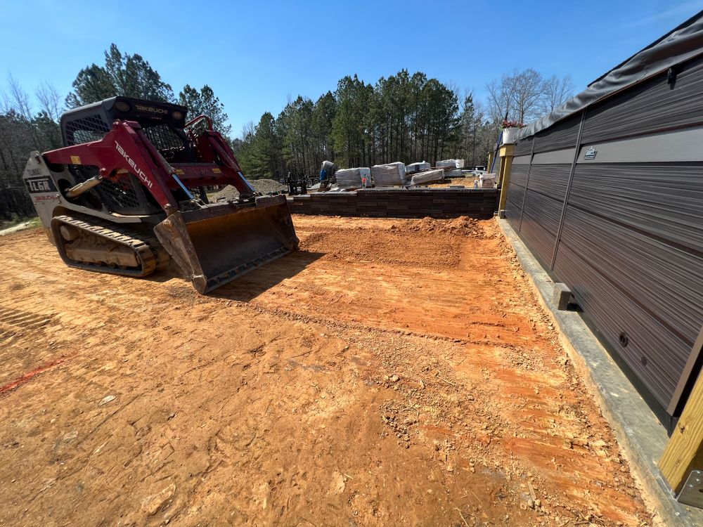 Retaining Wall for KM Landworks in Moncure ,  NC