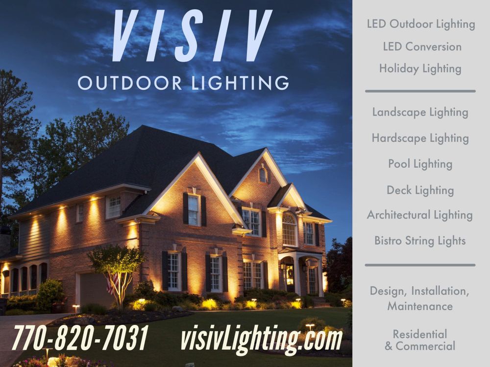 Permanent Lighting for Visiv Outdoor Lighting in Woodstock, GA