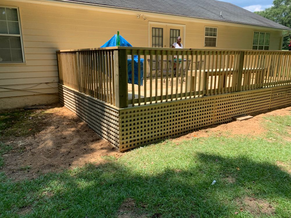 Decking work for Compadres Concrete in Griffin, GA