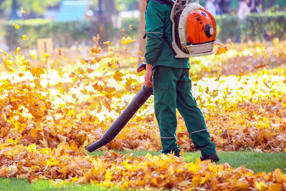 Our Leaf Clean Up service provides efficient fall and spring clean up to keep your yard pristine by removing unwanted leaves, enhancing curb appeal, and maintaining the health of your landscape. for Eric's Property Service in Conestoga, PA