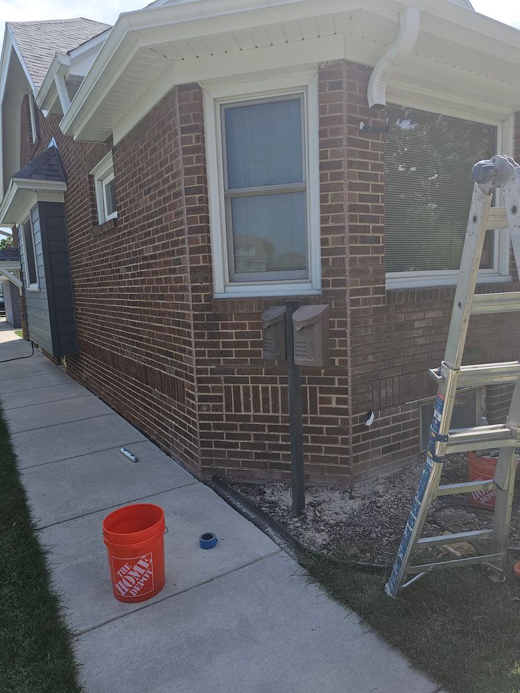 Chimney restored  for JM Restoration LLC. in South Milwaukee, WI