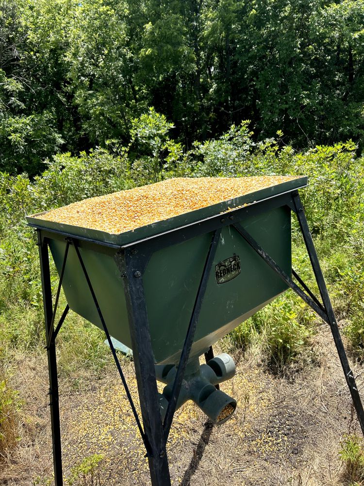 Our Feeder Maintenance service ensures optimal performance and growth for your Whitetail population by providing feeder installation, repairs, and routine refills with your choice of feed products throughout the year. for Two Young Bucks in Leon, IA