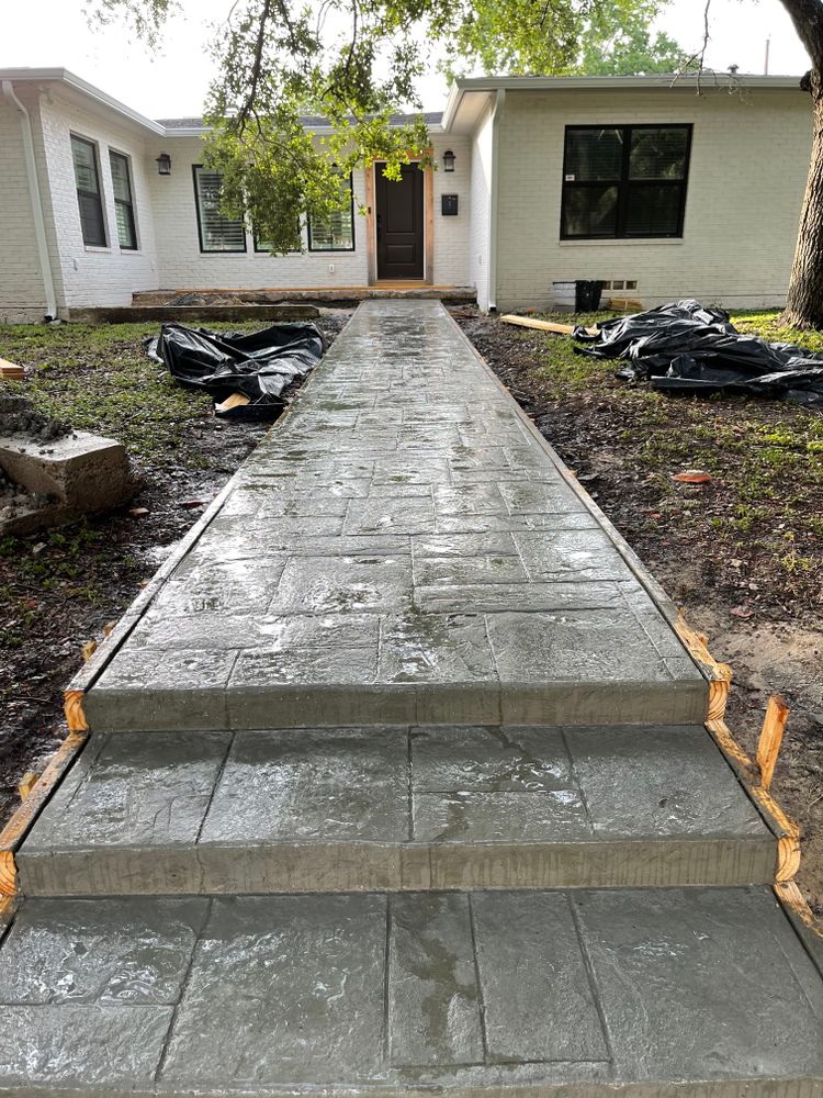 Stamped Concrete for Keen Decorative Concrete in Corpus Christi, TX