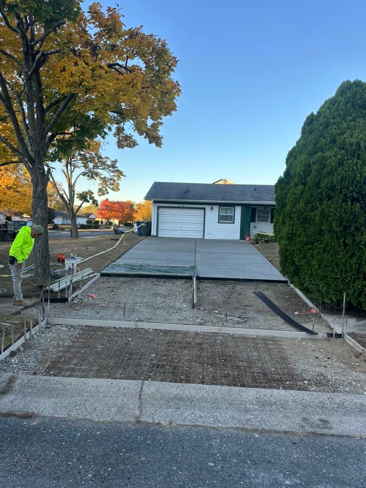 Our Concrete Slab Construction service offers durable, expertly crafted slabs for your home’s foundation, patios or driveways. We ensure strength, precision, and longevity while enhancing the overall appeal of your property. for GV Concrete LLC in Cherry Hill Township, NJ