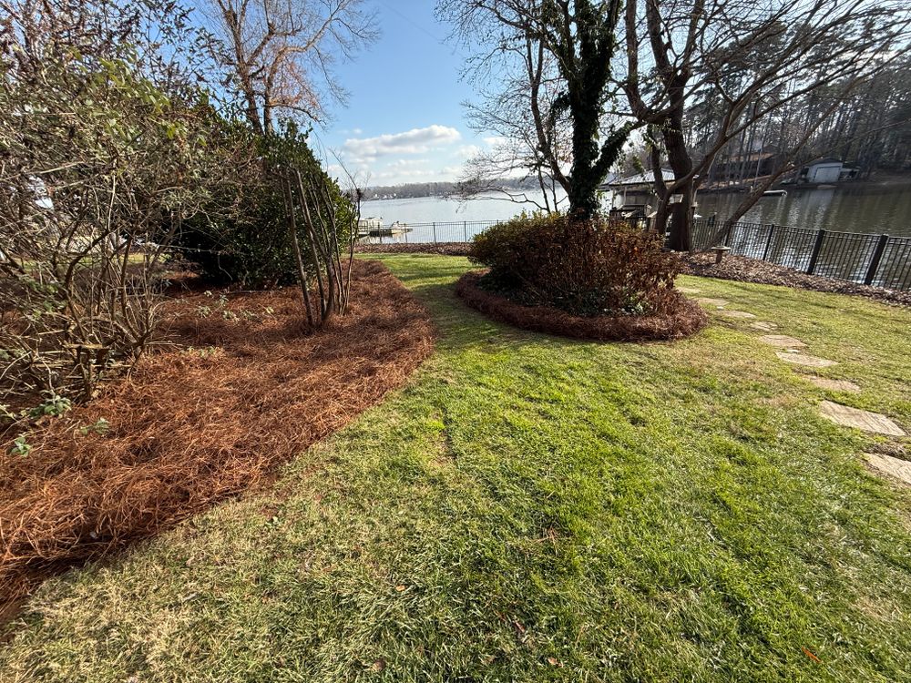 Pine Needle Installation  for Gallimore’s Lawn Care in Thomasville, NC