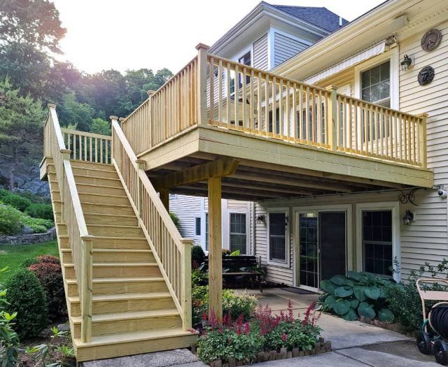 Transform your outdoor space with our Deck & Patio Installation service. Our experienced team will work with you to design and build a beautiful and functional extension of your home. for Global Edge in Atlanta, GA