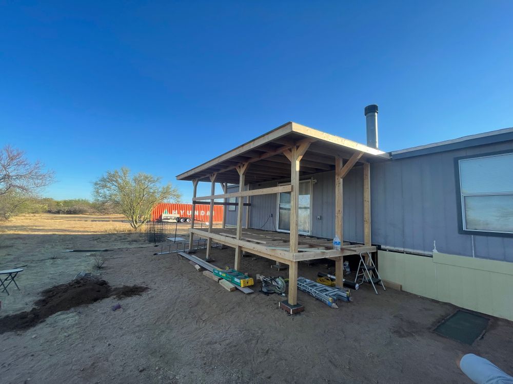 Deck builds for Arizona Home and Yard Solutions LLC in Vail, AZ