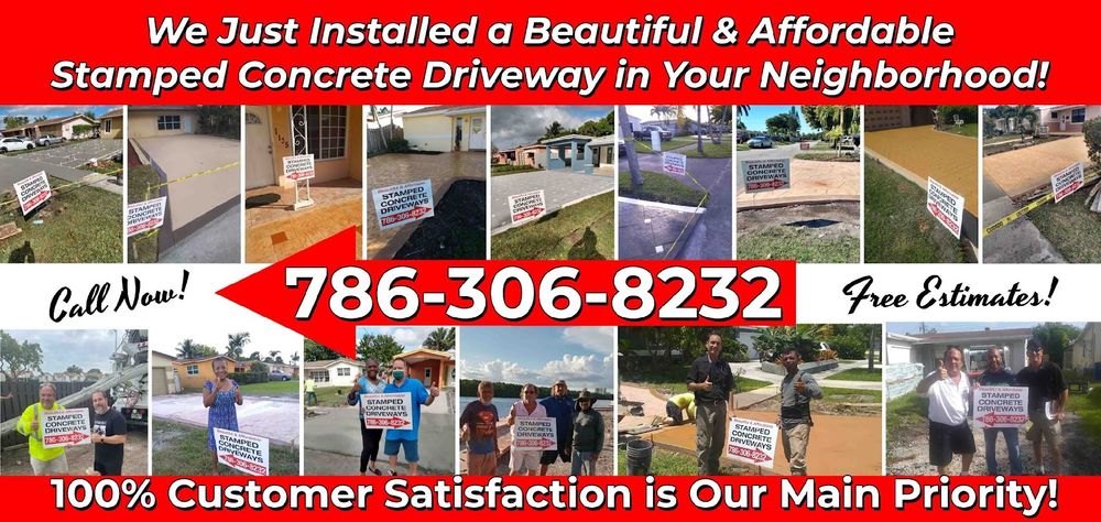 All Photos for Beautiful and Affordable Stamped Concrete by Castilla Concrete Finish Design Corp in Sunrise, FL